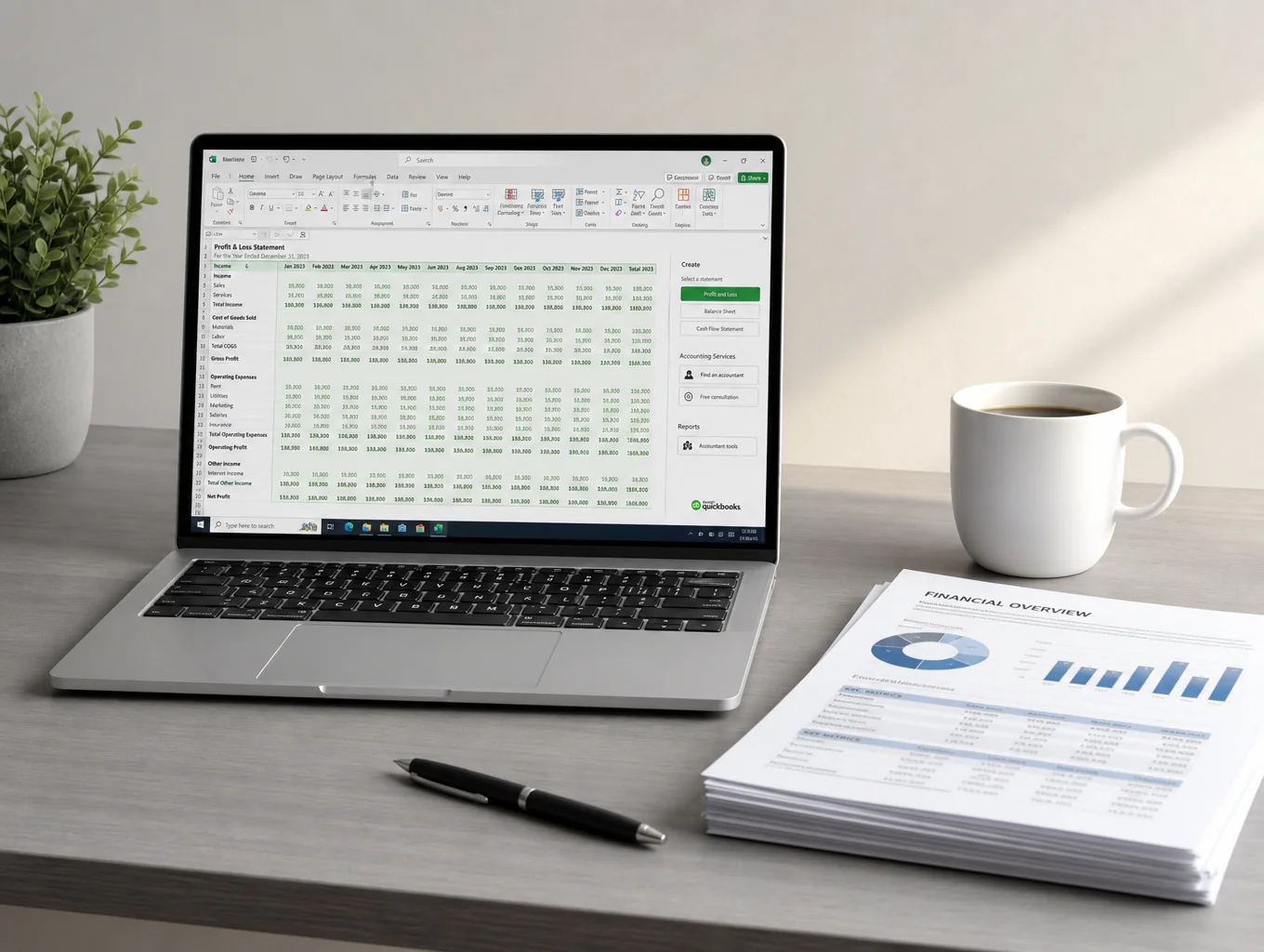 Professional financial directory listing on a tablet screen